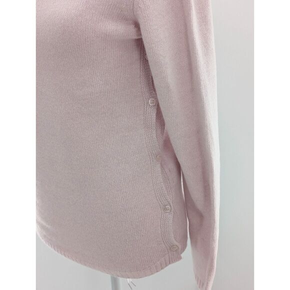 Bendetta B Light Pink Wool Cashmere Blend Boat Neck Sweater Made in Italy SZ S - Picture 2 of 7